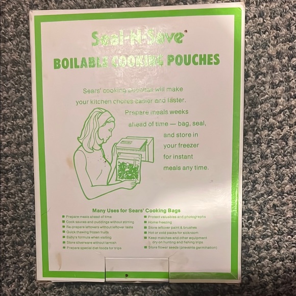 Sears Seal-N-Save‎ Boilable Cooking Pouches - Picture 2 of 5
